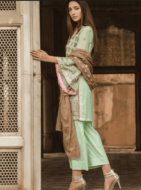 Alternative view of SWISS EMBROIDERED LAWN STICHED LATEST COLLECTION