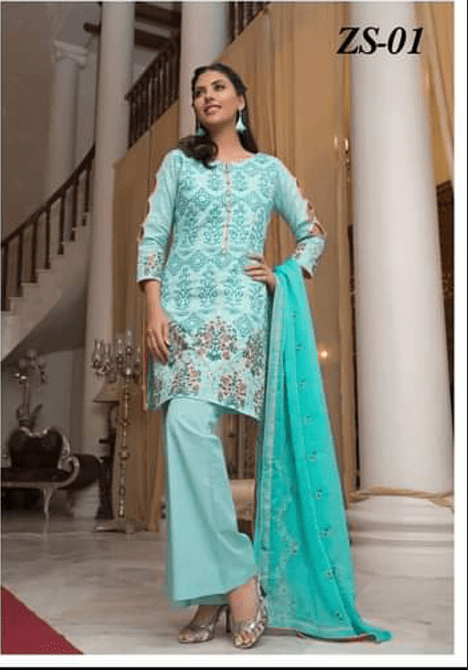 FORMAL WEAR LAWN EMBROIDERED SUIT