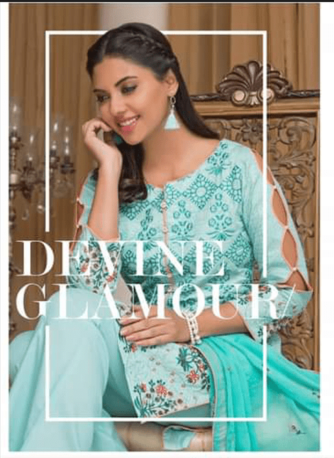 Alternative view of FORMAL WEAR LAWN EMBROIDERED SUIT