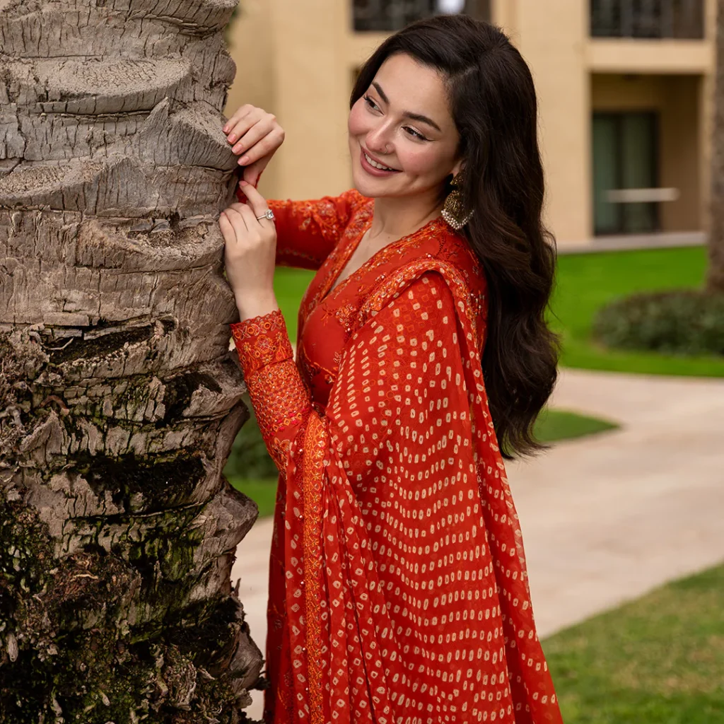 Faiza Saqlain Denisa designer lawn suit back view with elegant embroidery