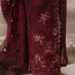 Daman embroidery detail of Maria B MPC-26-108 suit