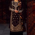 Mausam - Embroidered khaddar dress with digital print dupatta