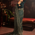 IV-46 Embroidered Velvet Formal Dress on display