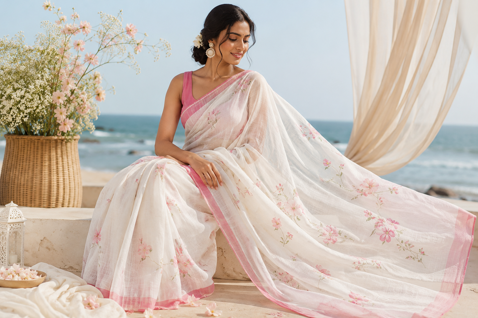 Mulmul Cotton Saree in USA