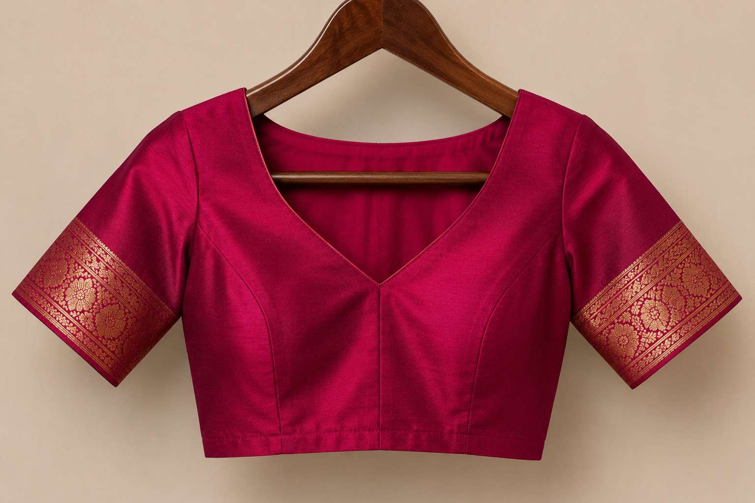 Cotton silk blouse