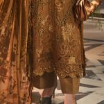 Maria B MPC-26-205 mustard suit with dyed cotton satin trouser
