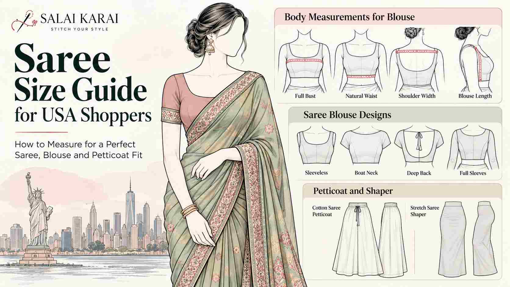 saree size guide